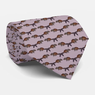 Chipmunk Frenzy Tie (Dusty Pink)