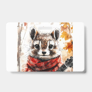 Chipmunk Guitar Melody ID Badge