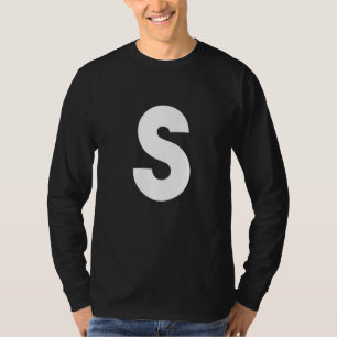 Chipmunk Halloween Carnival Costume Letter S Vinta T-Shirt