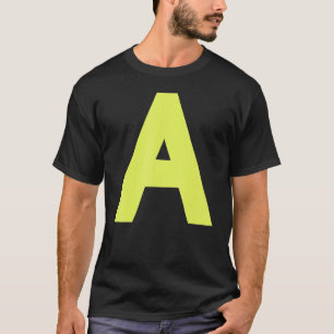 Chipmunk Halloween Carnival Group Costume Letter A T-Shirt