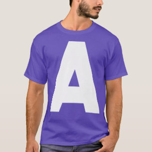 Chipmunk Halloween Carnival Group Costume Letter A T-Shirt
