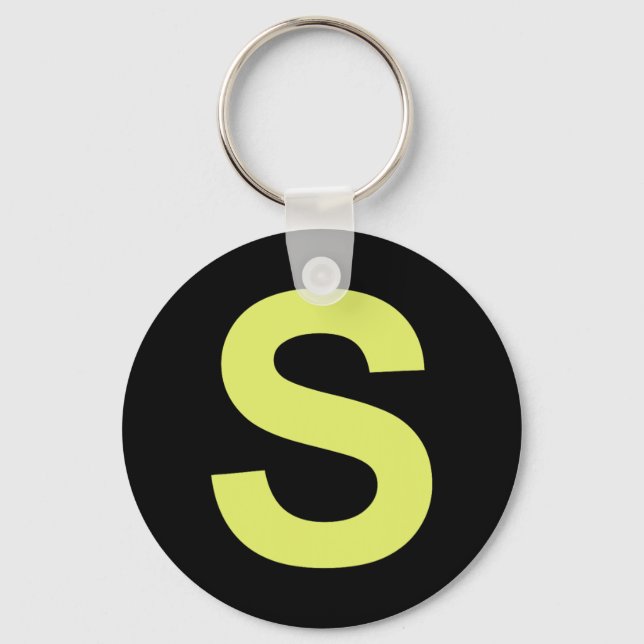 Chipmunk Halloween Carnival Group Costume Letter S Key Ring (Front)