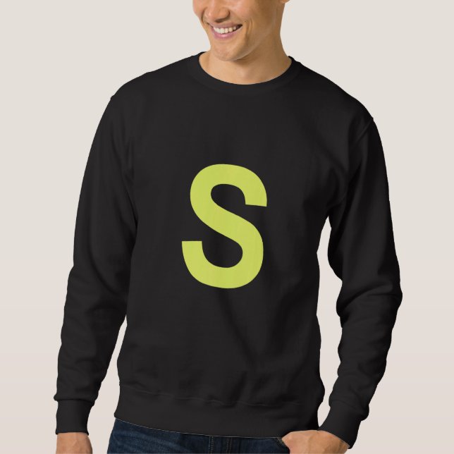 Chipmunk Halloween Carnival Group Costume Letter S Sweatshirt (Front)