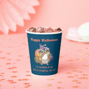 Chipmunk Halloween Paper cup