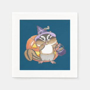 Chipmunk Halloween  Paper Napkins