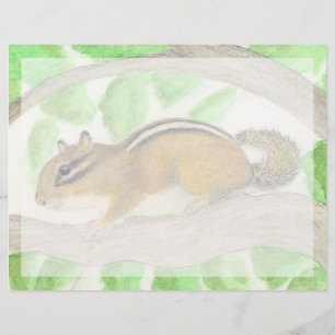 Chipmunk in the Apple Tree