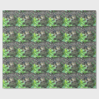 Chipmunk In The Garden Eating Seeds Wrapping Paper