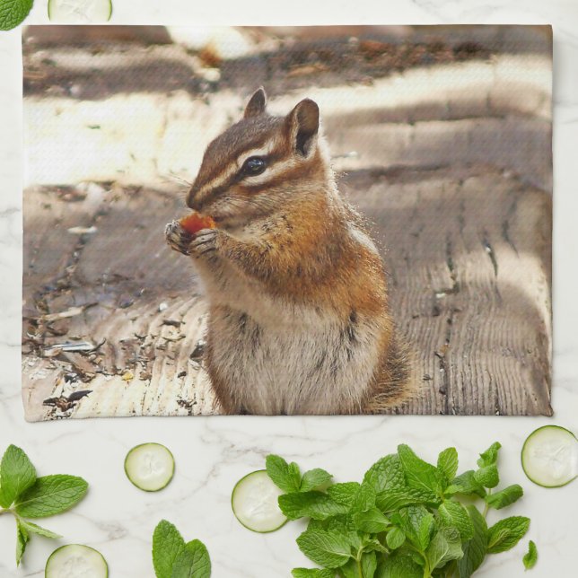 Chipmunk Kitchen Towel (Folded)