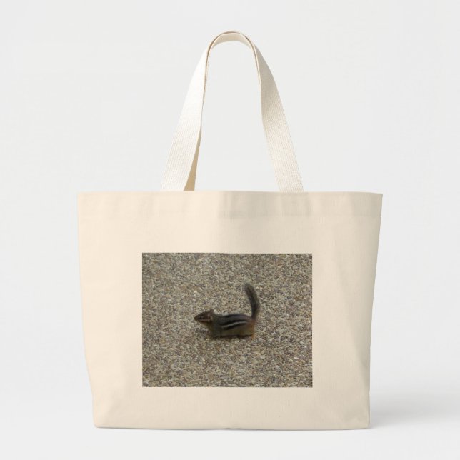 Chipmunk Large Tote Bag (Front)