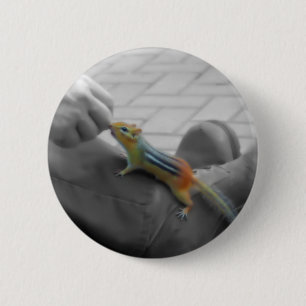 Chipmunk Lunch 6 Cm Round Badge