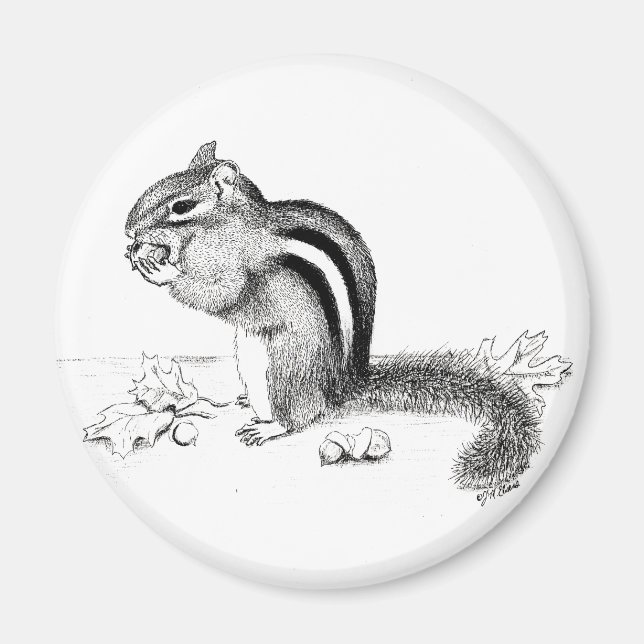 Chipmunk Magnet (Front)