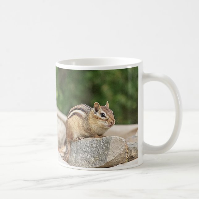 Chipmunk on a rock coffee mug (Right)
