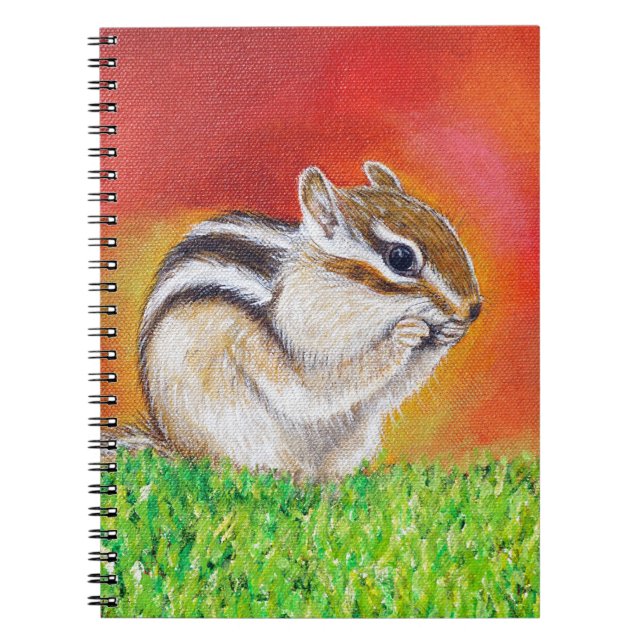 Chipmunk Painting Notebook (Front)