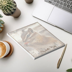 Chipmunk personalised notepad