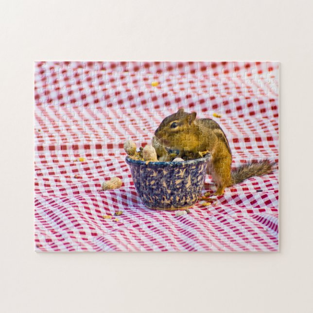Chipmunk Picnic Jigsaw Puzzle (Horizontal)