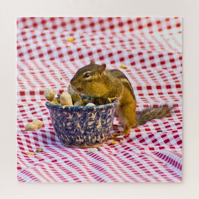 Chipmunk Picnic Jigsaw Puzzle (Vertical)