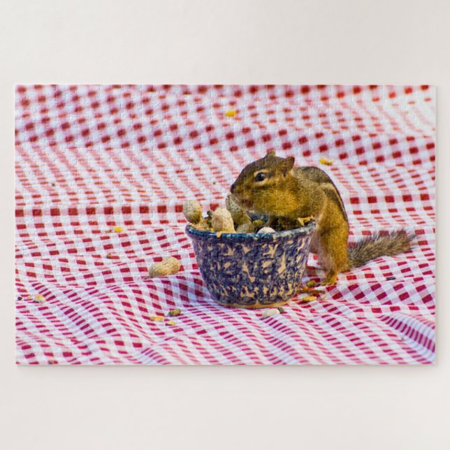 Chipmunk Picnic Jigsaw Puzzle (Horizontal)