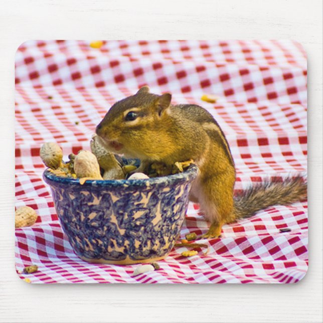 Chipmunk Picnic Mouse Pad (Front)
