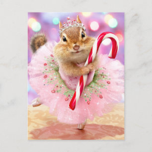 Chipmunk Plum Fairy Invitation Postcard