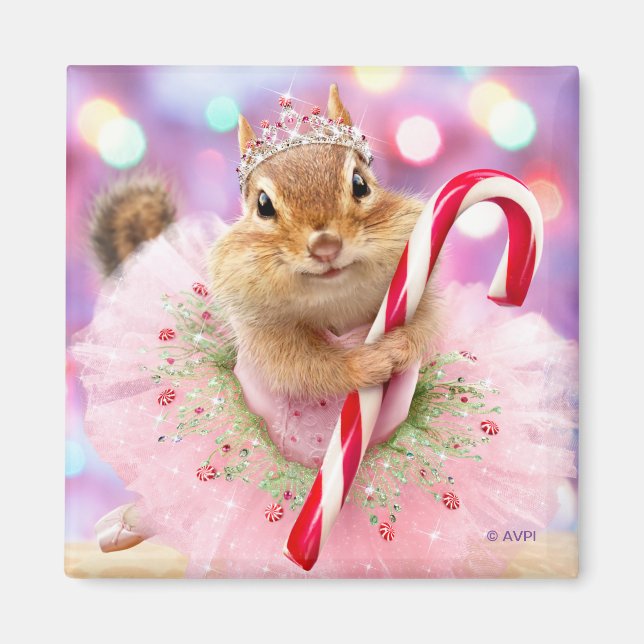 Chipmunk Plum Fairy Magnet (Front)