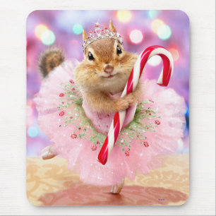 Chipmunk Plum Fairy Mouse Pad