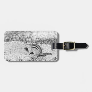 Chipmunk Sketch Luggage Tag