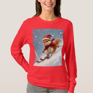 Chipmunk skiing T-Shirt