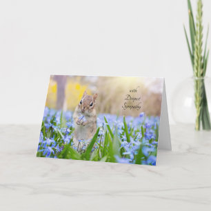 Chipmunk Sympathy Card (edit message to customise)
