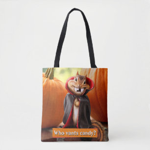 Chipmunk Vampire Tote Bag