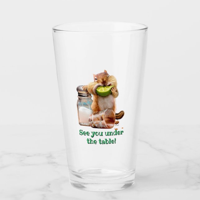 Chipmunk With Lime Glass (Front)