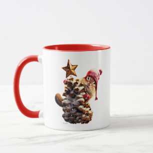 Chipmunk With Pine Cone Tree Mug