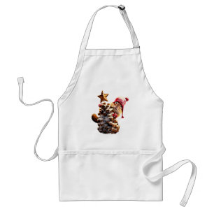 Chipmunk With Pine Cone Tree Standard Apron