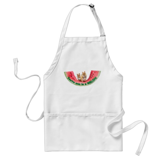 Chipmunks Eating Watermelon Standard Apron (Front)