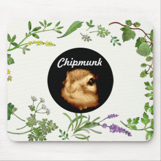 chipmunk's face (photograph) mouse pad