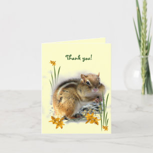 Chipmunk's Thank You Card