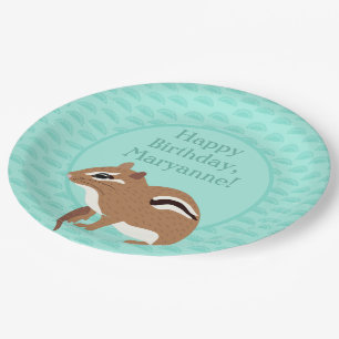 Chipmunks Themed Birthday Party Custom Paper Plate