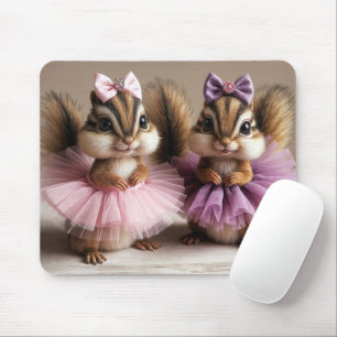 Chipmunks Wearing Tutus  Mouse Pad