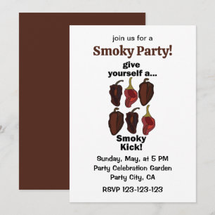 Chipotle Give Yourself a Smoky Kick Funny Chipotle Invitation