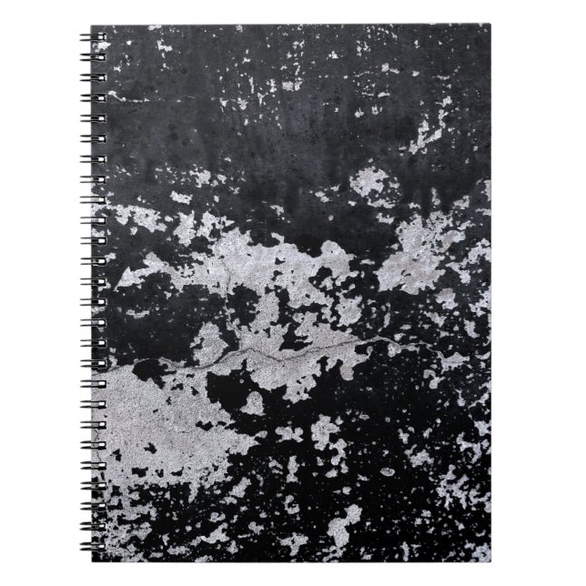 Chipped black paint notebook (Front)