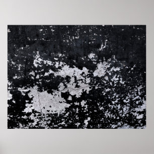 Chipped black paint poster