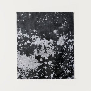 Chipped black paint tapestry