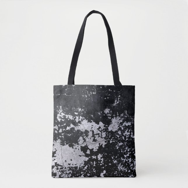 Chipped black paint tote bag (Front)
