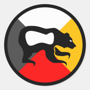 Chippewa Dodem Makwa Classic Round Sticker