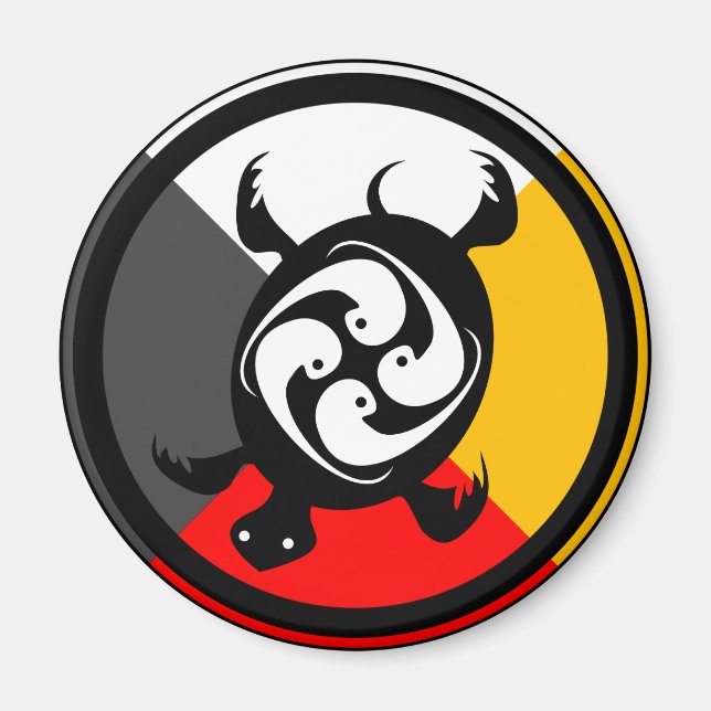 Chippewa Dodem Miskwaadesi Magnet (Front)