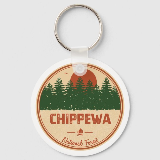 Chippewa National Forest Key Ring (Front)