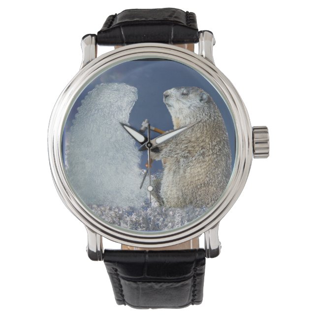 Chipping Away at Groundhog Day Watch (Front)