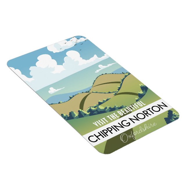 Chipping Norton Oxfordshire Magnet (Right Side)
