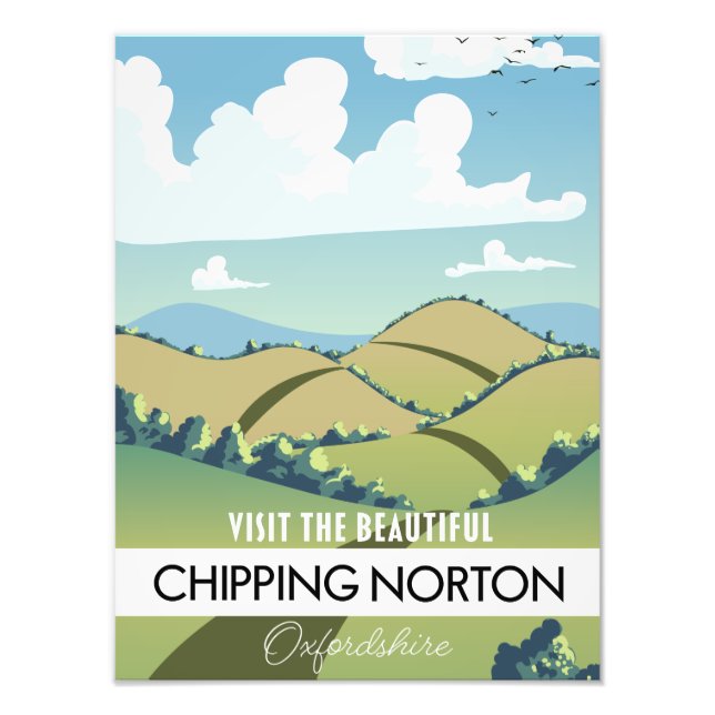 Chipping Norton Oxfordshire Magnet Photo Print (Front)