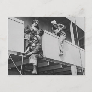 Chipping Slag Off a Ship Postcard