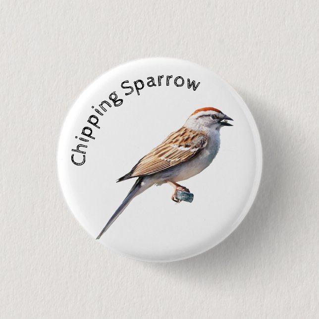 Chipping Sparrow 3 Cm Round Badge (Front)